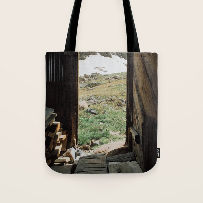 Colorado Mountain Cabin Tote Bag Gallery Image 1