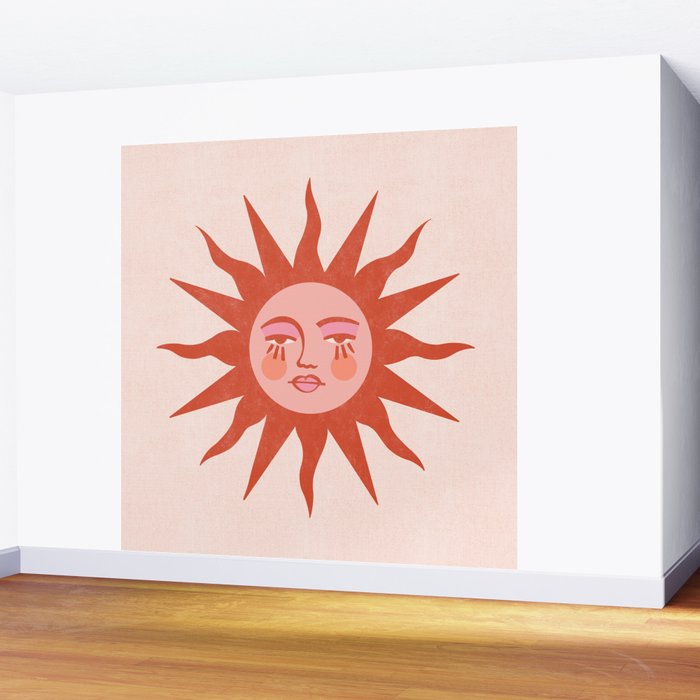 Bohemian Sun Wall Mural Gallery Image 2