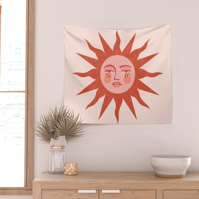 Bohemian Sun Wall Tapestry Gallery Image 2
