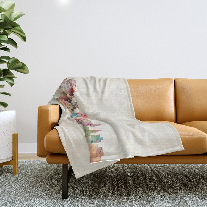 columbia south carolina Throw Blanket Gallery Image 1