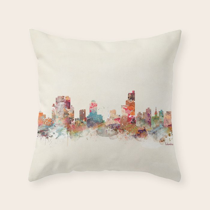 columbia south carolina Throw Pillow Gallery Image 6