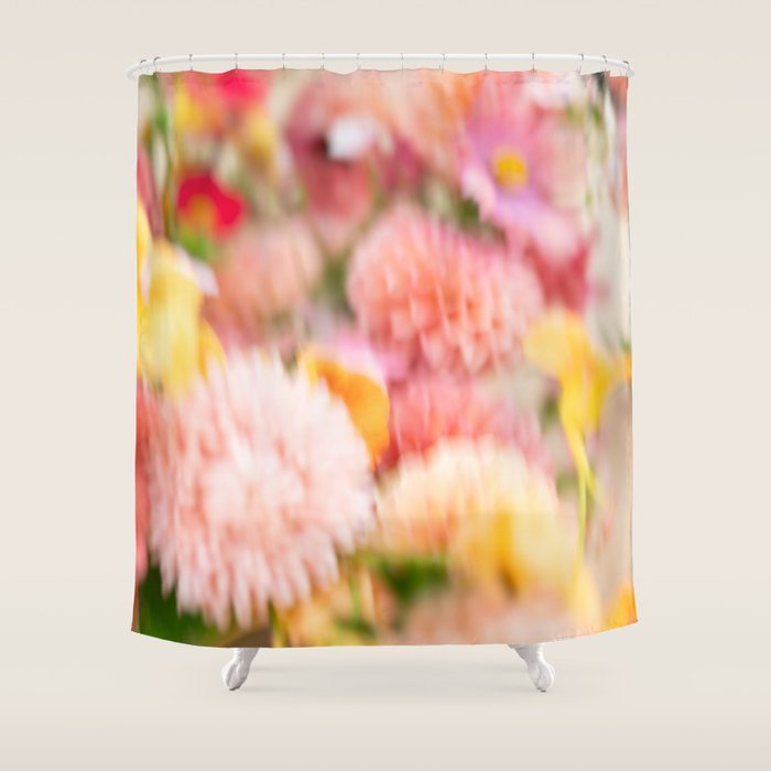 Moving flowers - Abstract Floral Photography Shower Curtain Gallery Image 1