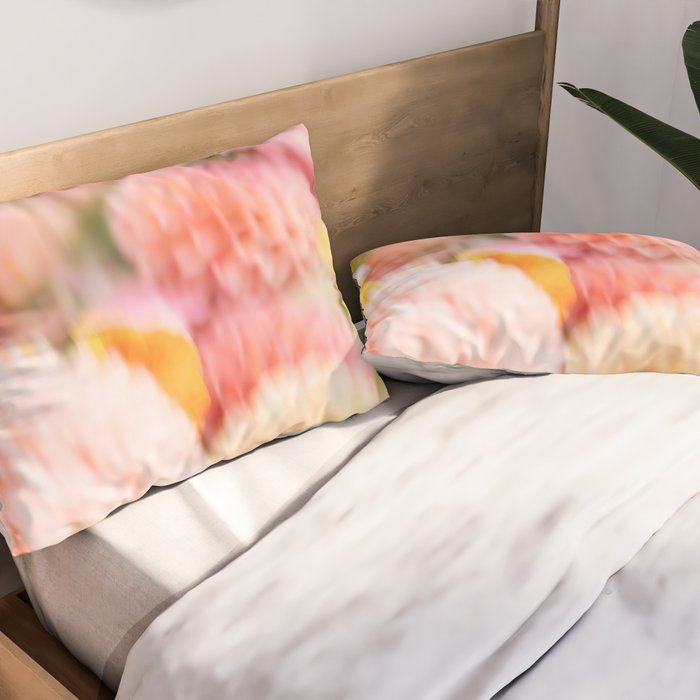 Moving flowers - Abstract Floral Photography Pillow Sham Gallery Image 2