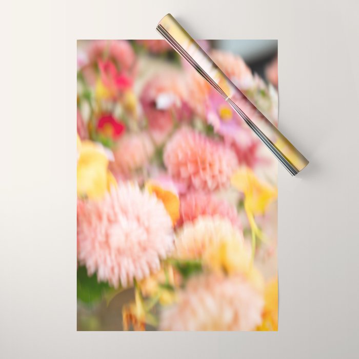 Moving flowers - Abstract Floral Photography Wrapping Paper Gallery Image 1