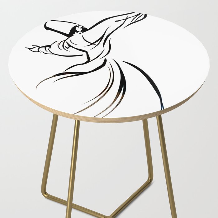 Sufi Meditation Whirling Dervish Side Table Gallery Image 2