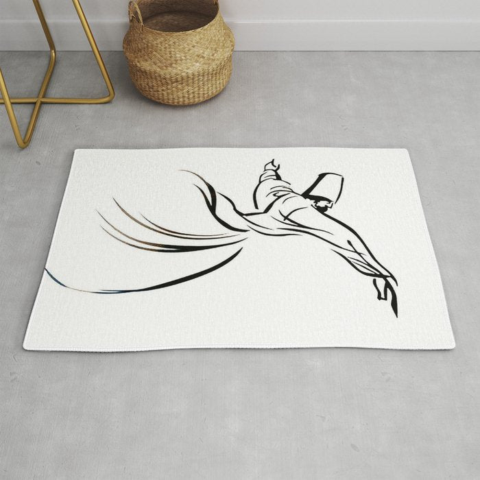 Sufi Meditation Whirling Dervish Rug Gallery Image 1