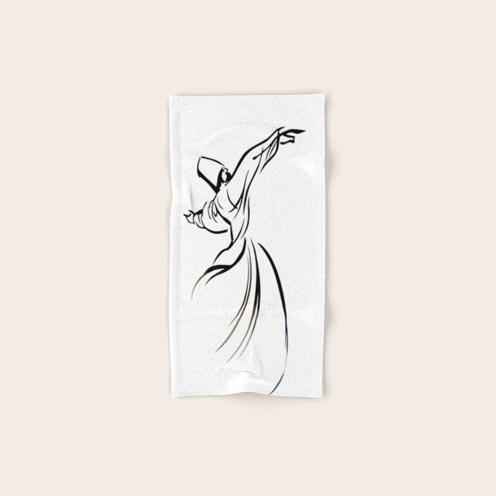 Sufi Meditation Whirling Dervish Bath Towel