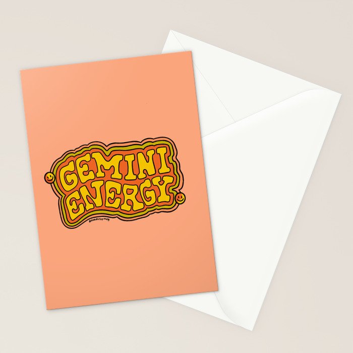 Gemini Energy Stationery Card Gallery Image 2