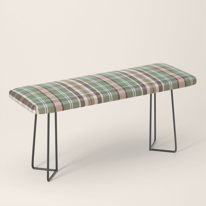 Wilderness Plaid Cozy Heirloom Multi Bench Gallery Image 1