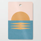Sunrise Geometric - Midcentury Style Cutting Board Gallery Image 1