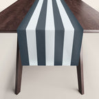 Nautical Deep Blue Stripes - Cozy Heirloom Table Runner Gallery Image 1