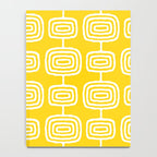 Mid Century Modern Atomic Rings Pattern Yellow Notebook Gallery Image 4