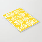 Mid Century Modern Atomic Rings Pattern Yellow Notebook Gallery Image 3
