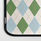 Green and Blue Argyle Plaid Laptop Sleeve Gallery Image 3