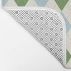 Green and Blue Argyle Plaid Bath Mat Gallery Image 2