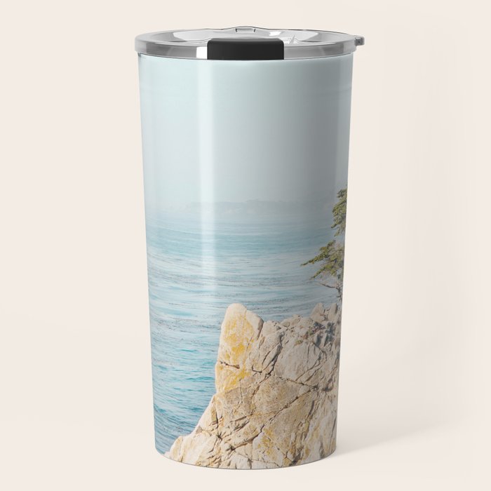 Lone Cypress Tree - Coastal California Landscape Photography Travel Mug Gallery Image 1