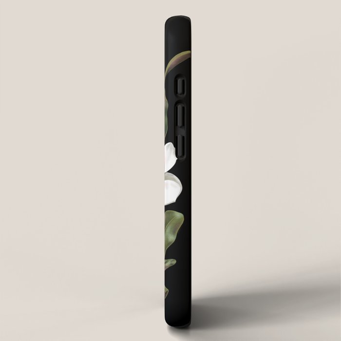 Magnolias Flowers Black iPhone Case Gallery Image 2