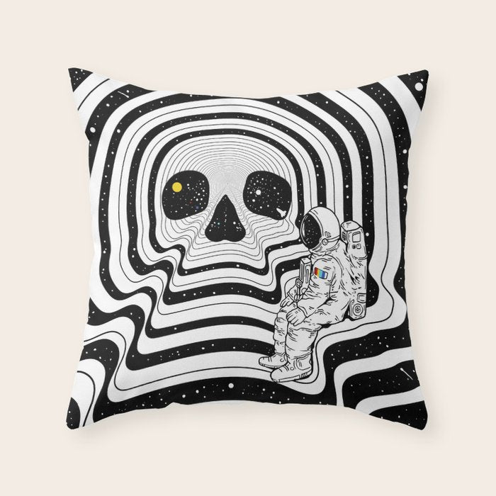 Blackout (Departure) Throw Pillow Gallery Image 1