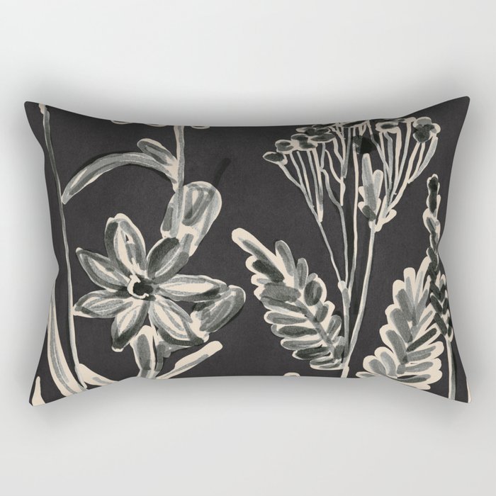 Minimalist wildflowers 3 Rectangular Pillow Gallery Image 1