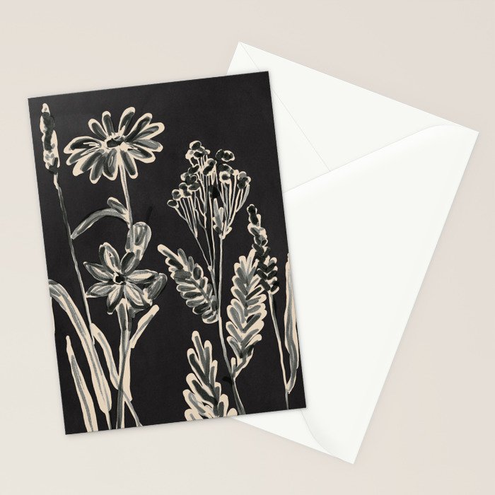 Minimalist wildflowers 3 Stationery Card Gallery Image 2