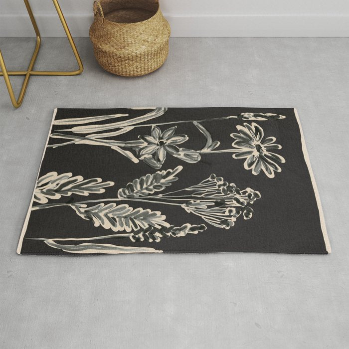 Minimalist wildflowers 3 Rug Gallery Image 1