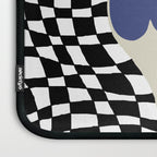 Bold retro flower with check  Laptop Sleeve Gallery Image 3
