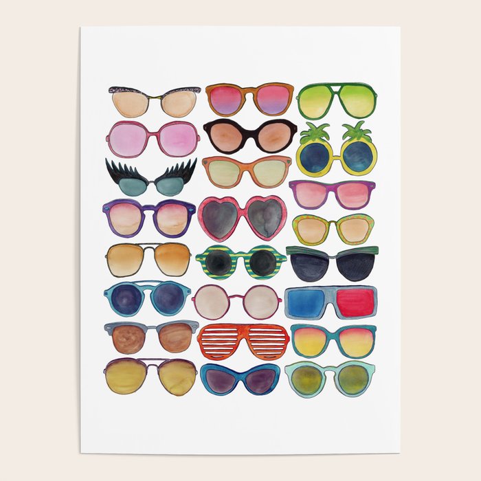 Sunglasses by Veronique de Jong Poster Gallery Image 1