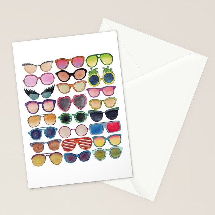 Sunglasses by Veronique de Jong Stationery Card Gallery Image 2