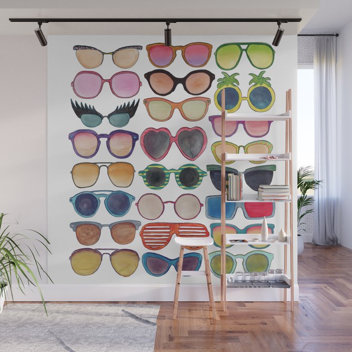 Sunglasses by Veronique de Jong Wall Mural