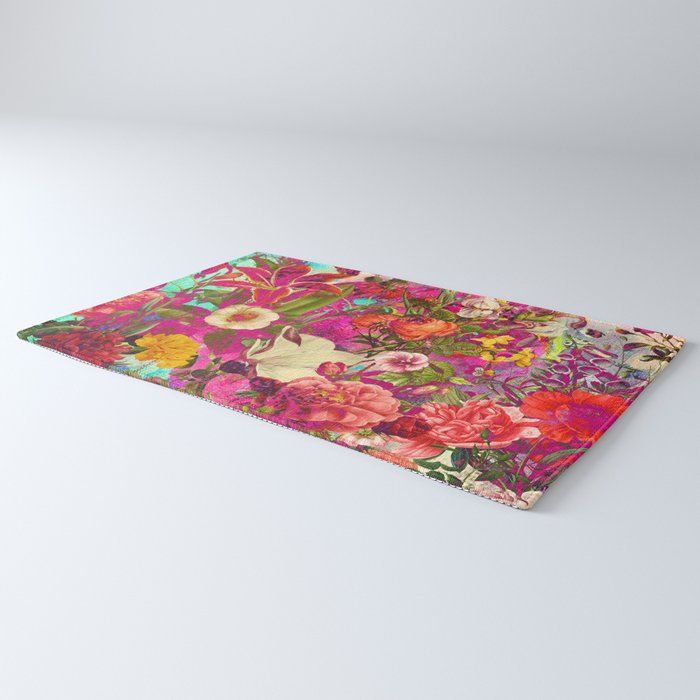 Atomic Garden - Vibrant Flowers Rug Gallery Image 3