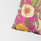 Atomic Garden - Vibrant Flowers Pillow Sham Gallery Image 4