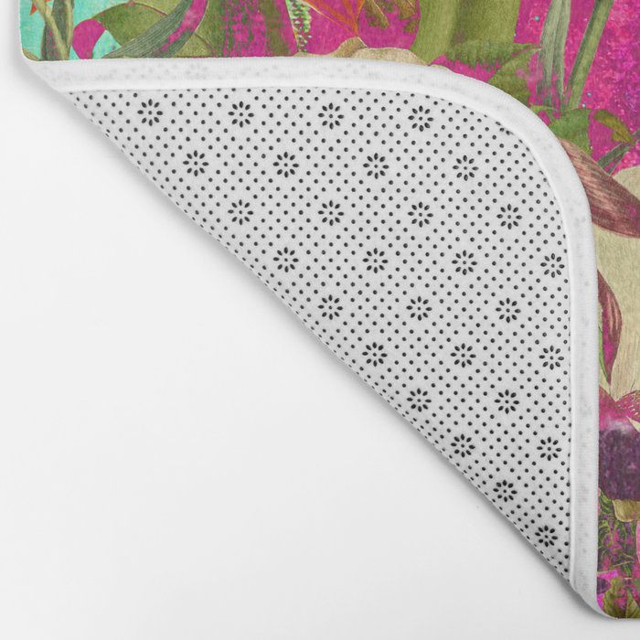 Atomic Garden - Vibrant Flowers Bath Mat Gallery Image 2