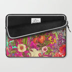 Atomic Garden - Vibrant Flowers Laptop Sleeve Gallery Image 2