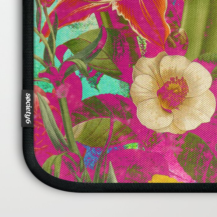Atomic Garden - Vibrant Flowers Laptop Sleeve Gallery Image 3