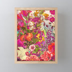 Atomic Garden - Vibrant Flowers Mini Art Print Gallery Image 1