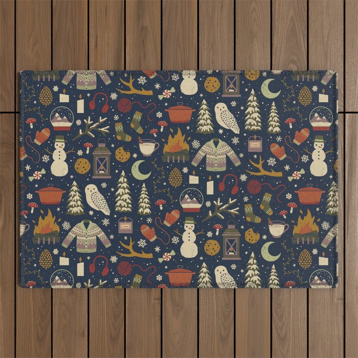 Winter Nights Outdoor Rug Gallery Image 1