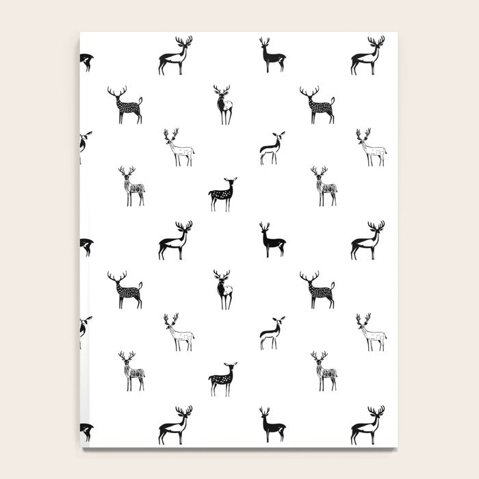 Reindeer animal doodle art pattern Notebook Gallery Image 4