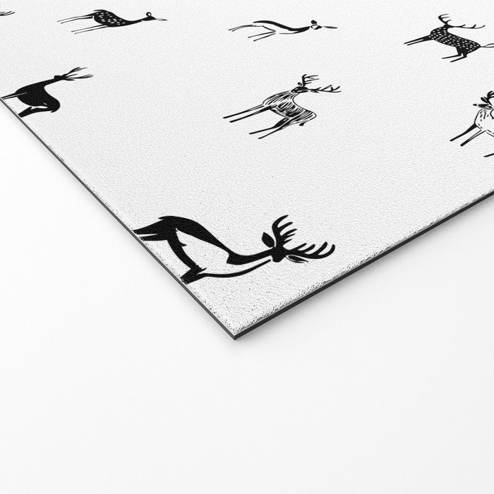 Reindeer animal doodle art pattern Welcome Mat Gallery Image 2
