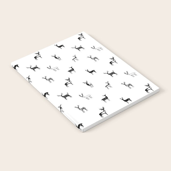 Reindeer animal doodle art pattern Notebook Gallery Image 1