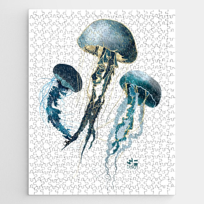 Metallic Jellyfish V-Custom Jigsaw Puzzle Gallery Image 1