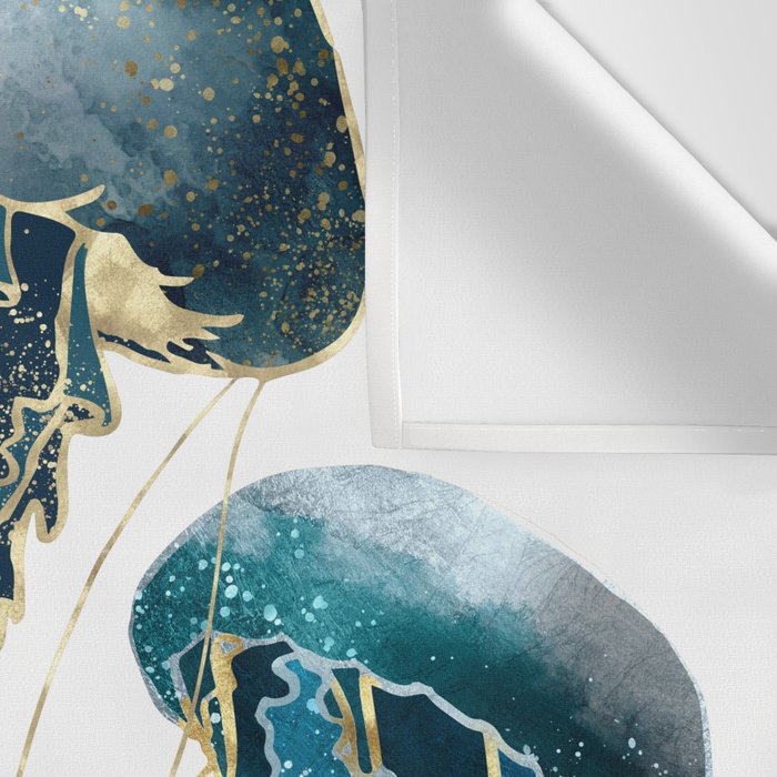 Metallic Jellyfish V-Custom Wall Tapestry Gallery Image 3