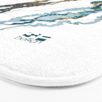 Metallic Jellyfish V-Custom Bath Mat Gallery Image 3