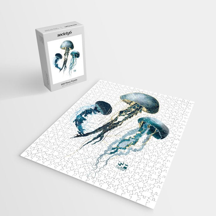 Metallic Jellyfish V-Custom Jigsaw Puzzle Gallery Image 2