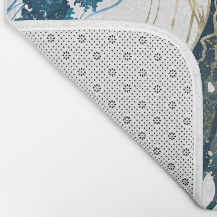 Metallic Jellyfish V-Custom Bath Mat Gallery Image 2