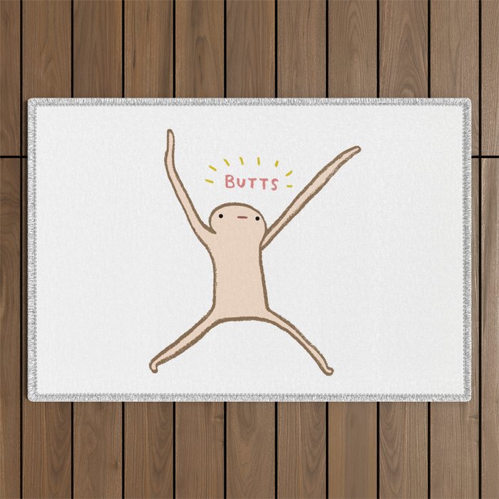 Honest Blob - Butts Outdoor Rug Gallery Image 1