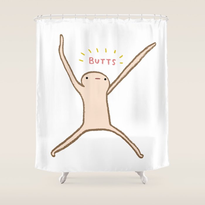 Honest Blob - Butts Shower Curtain Gallery Image 1