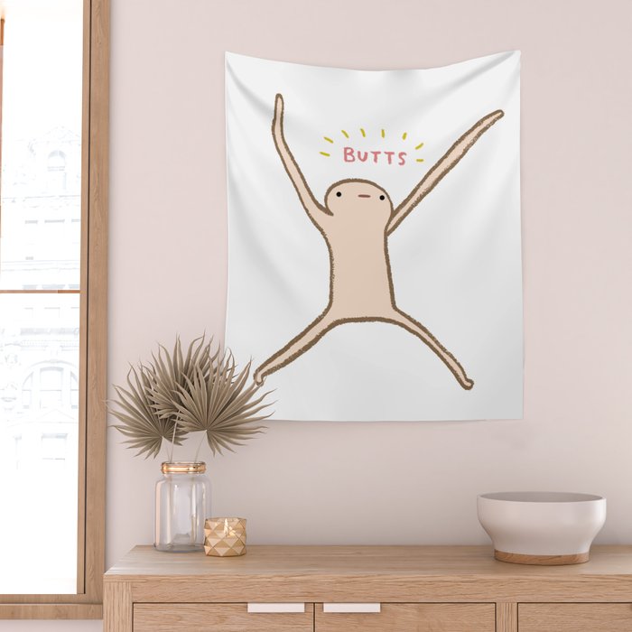 Honest Blob - Butts Wall Tapestry Gallery Image 2