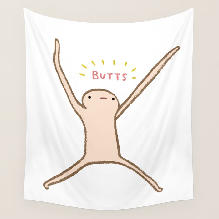 Honest Blob - Butts Wall Tapestry Gallery Image 4