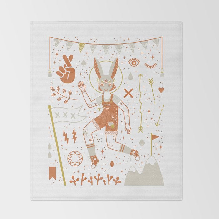 The Trickster Throw Blanket Gallery Image 2
