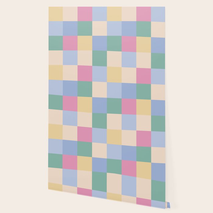 Bold Pastel Checks Pattern - Large XXXII Wallpaper Gallery Image 2